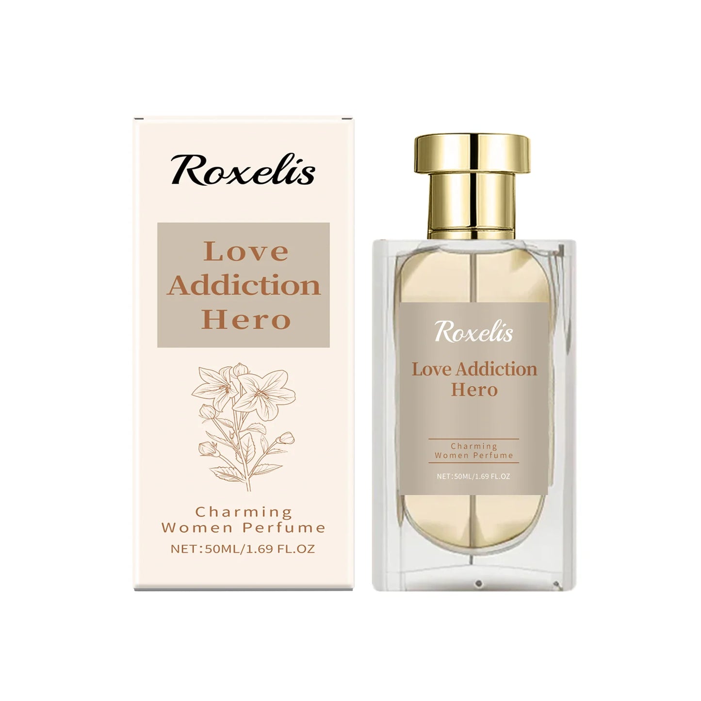 Charming Floral Scent Perfume for Women By Roxelis - Long-Lasting Body Mist, 50ml Natural Fresh Body Spray for Dating, Glamour, Everyday Allure - Perfect Gift For Her