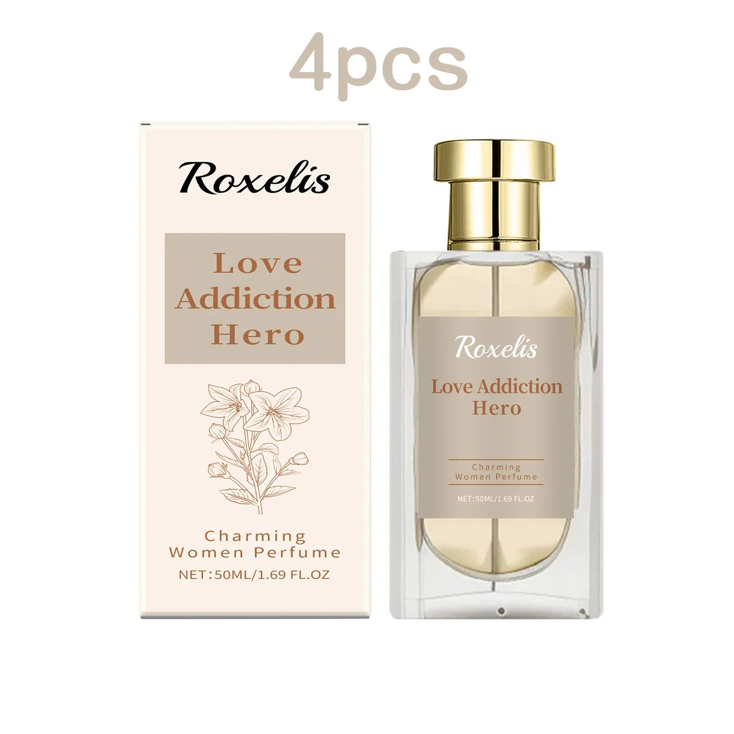Charming Floral Scent Perfume for Women By Roxelis - Long-Lasting Body Mist, 50ml Natural Fresh Body Spray for Dating, Glamour, Everyday Allure - Perfect Gift For Her