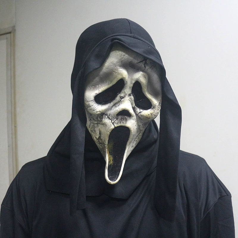 Halloween Horror Mask – Skull Death Scream Ghost Killer Dawn Machine Costume Mask for Spooky Party & Trick or Treat