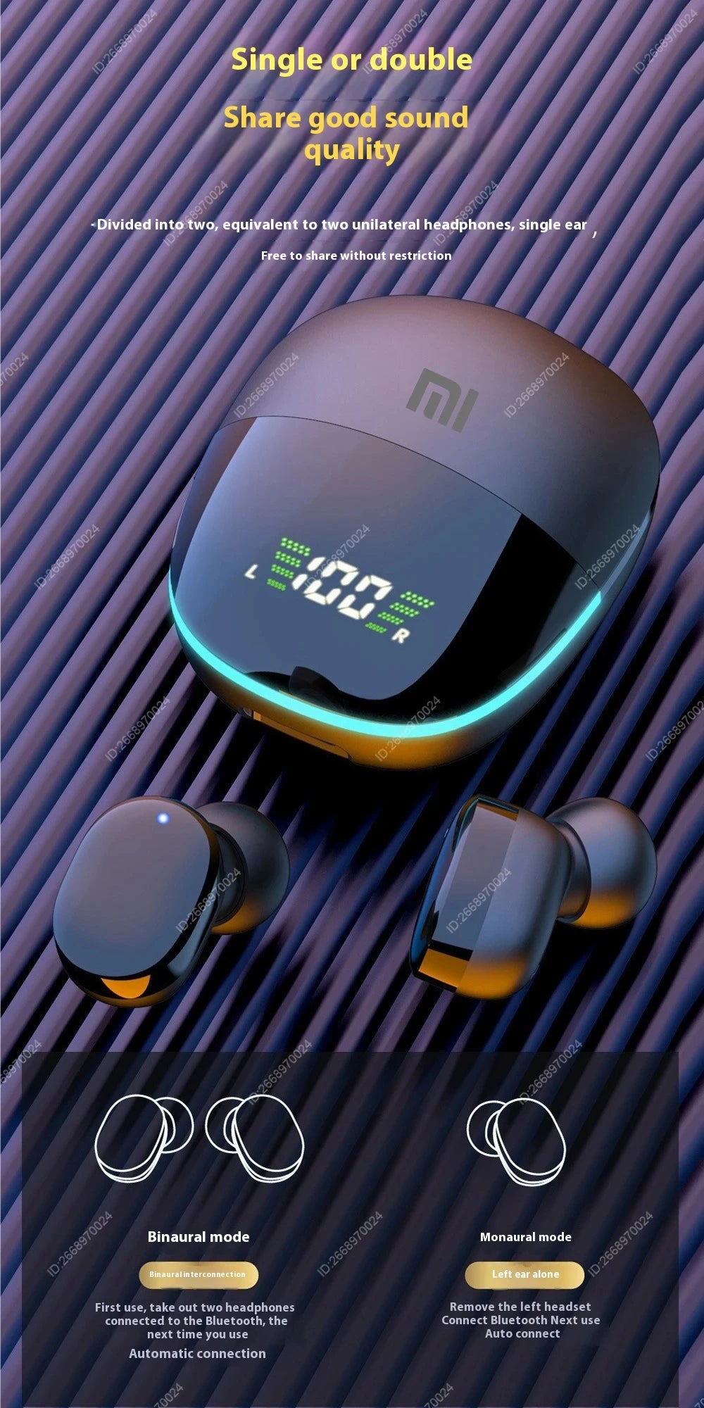 Xiaomi G9S Wireless TWS Earbuds – In-Ear Gaming Earphones With Mic & Touch Control, HiFi Stereo, Waterproof Sport Headset - Elegant Gift