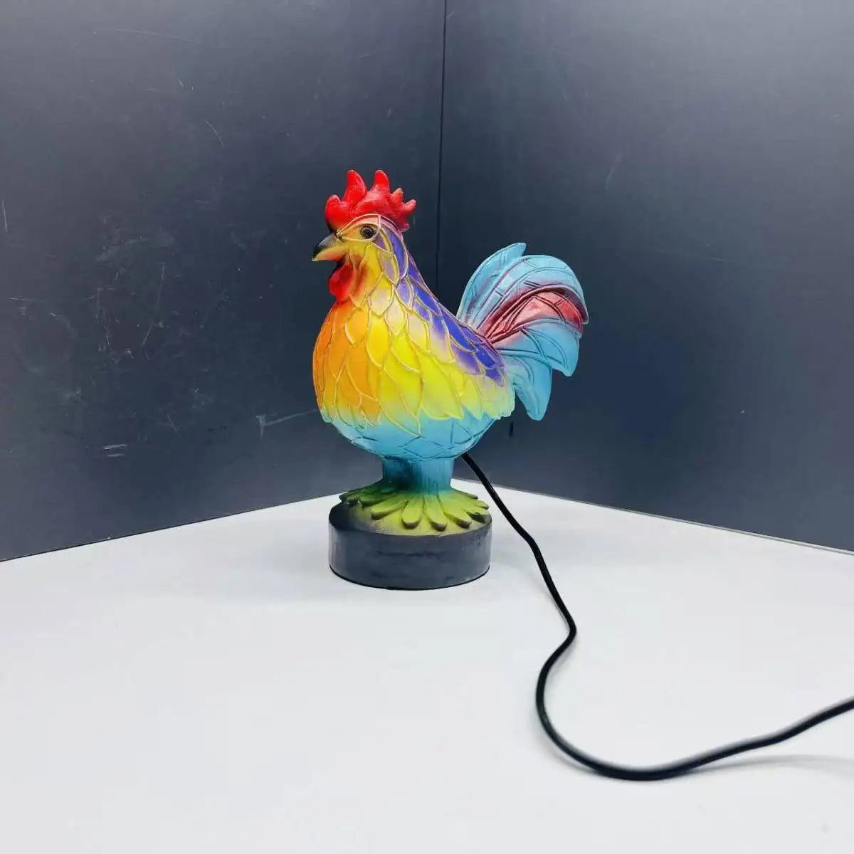 Creative Resin Animal Night Lamp – USB LED Light for Desk or Bedroom Decor, Mermaid, Wolf, Owl, Cat, Dragon Series - Perfect for Housewarming Gift