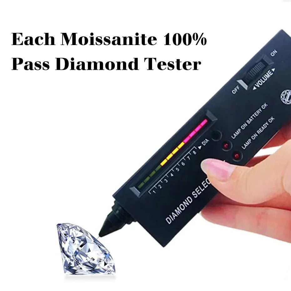 1 Carat Moissanite Engagement Ring for Women – 925 Sterling Silver Rhodium Plated Wedding Jewelry - Elegant Gift for Her