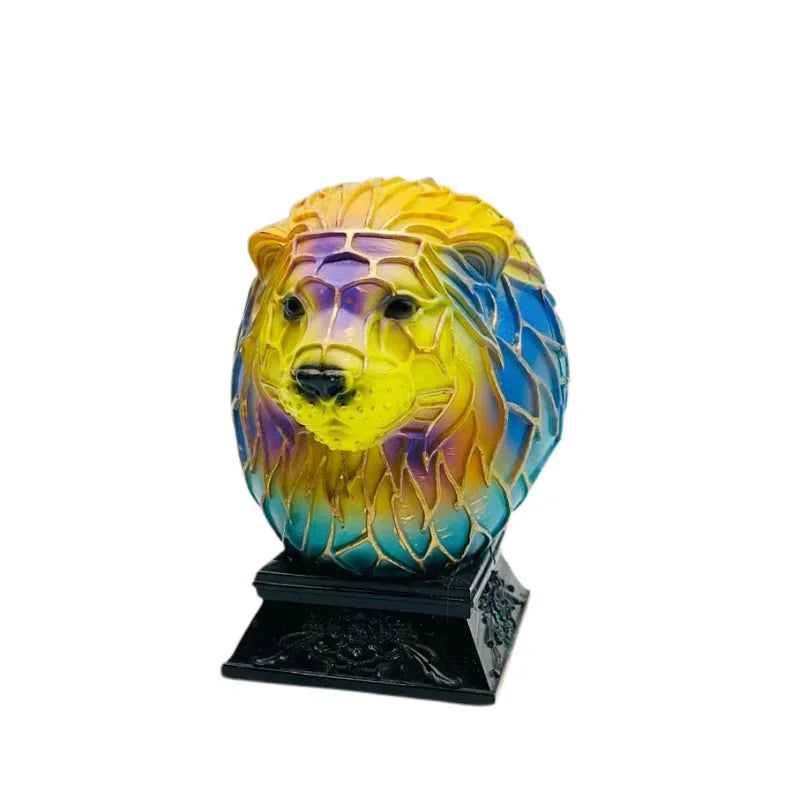 Creative Resin Animal Night Lamp – USB LED Light for Desk or Bedroom Decor, Mermaid, Wolf, Owl, Cat, Dragon Series - Perfect for Housewarming Gift