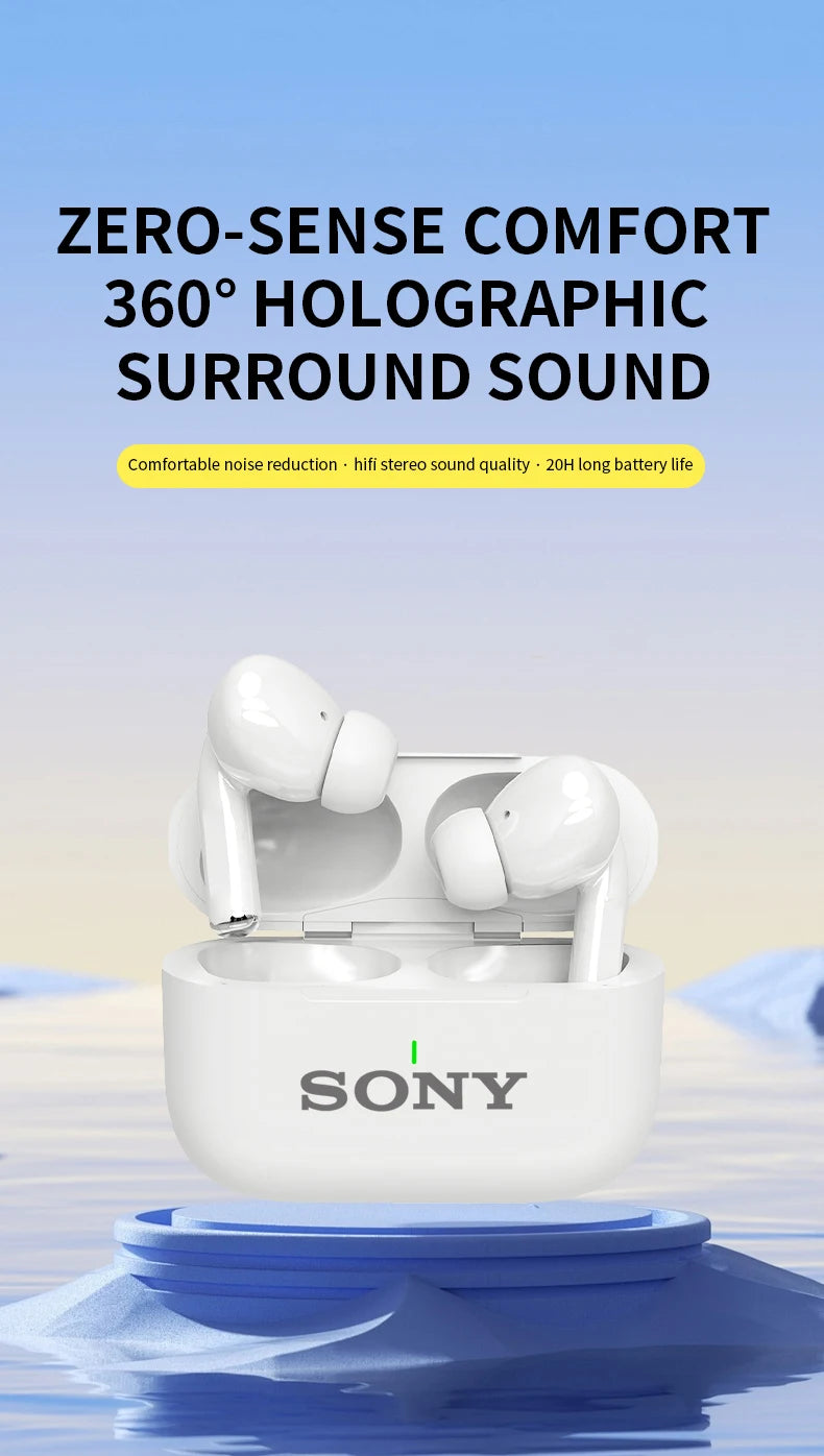 SONY In-Ear Bluetooth Wireless Gaming TWS Earbuds – HiFi Sports Earphones for Android iOS Devices - Elegant Gift For All