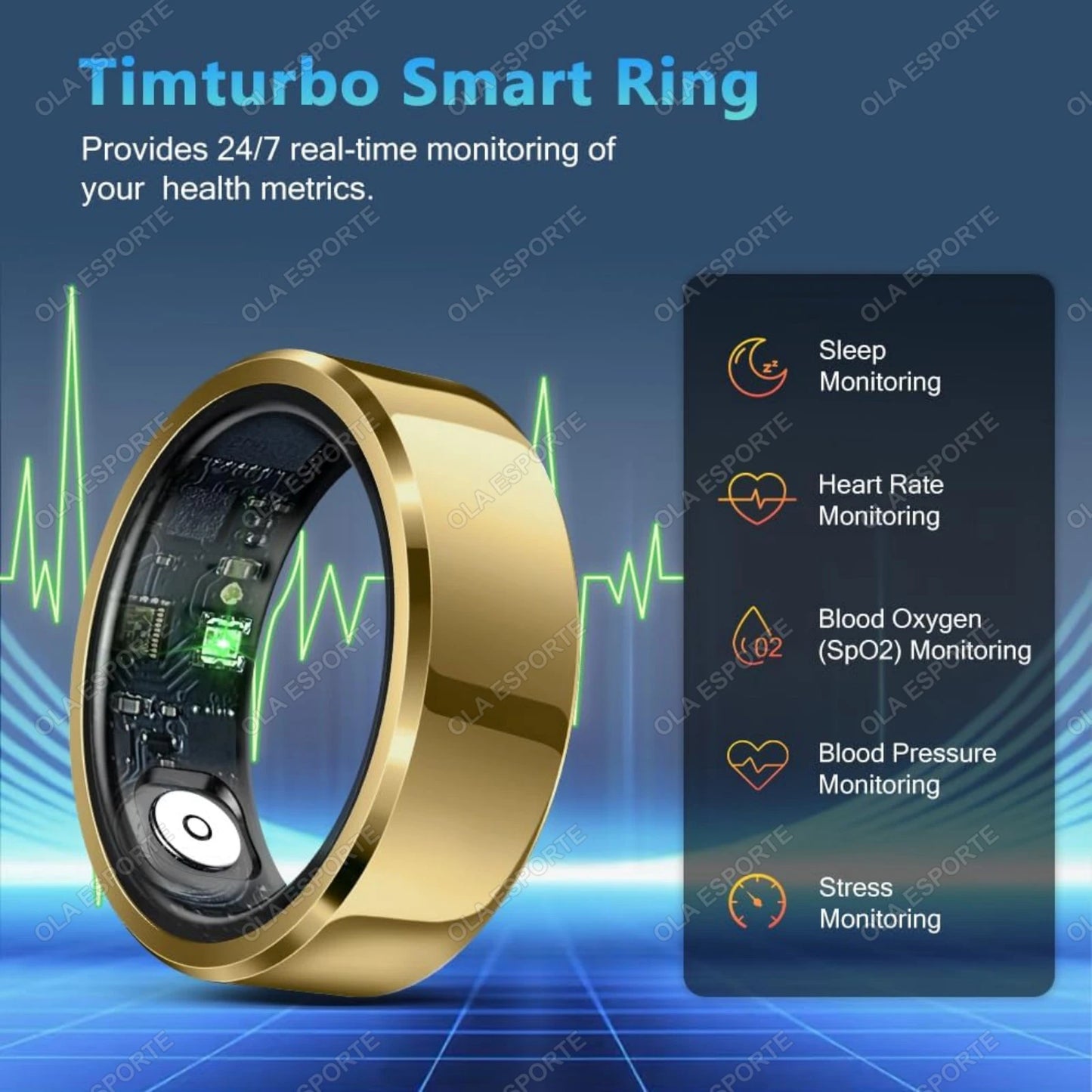 Xiaomi Unisex Fitness Smart Ring – Blood Pressure & Heart Rate Tracker, Multi-Sport Mode, Waterproof Wearable - Perfect Gift