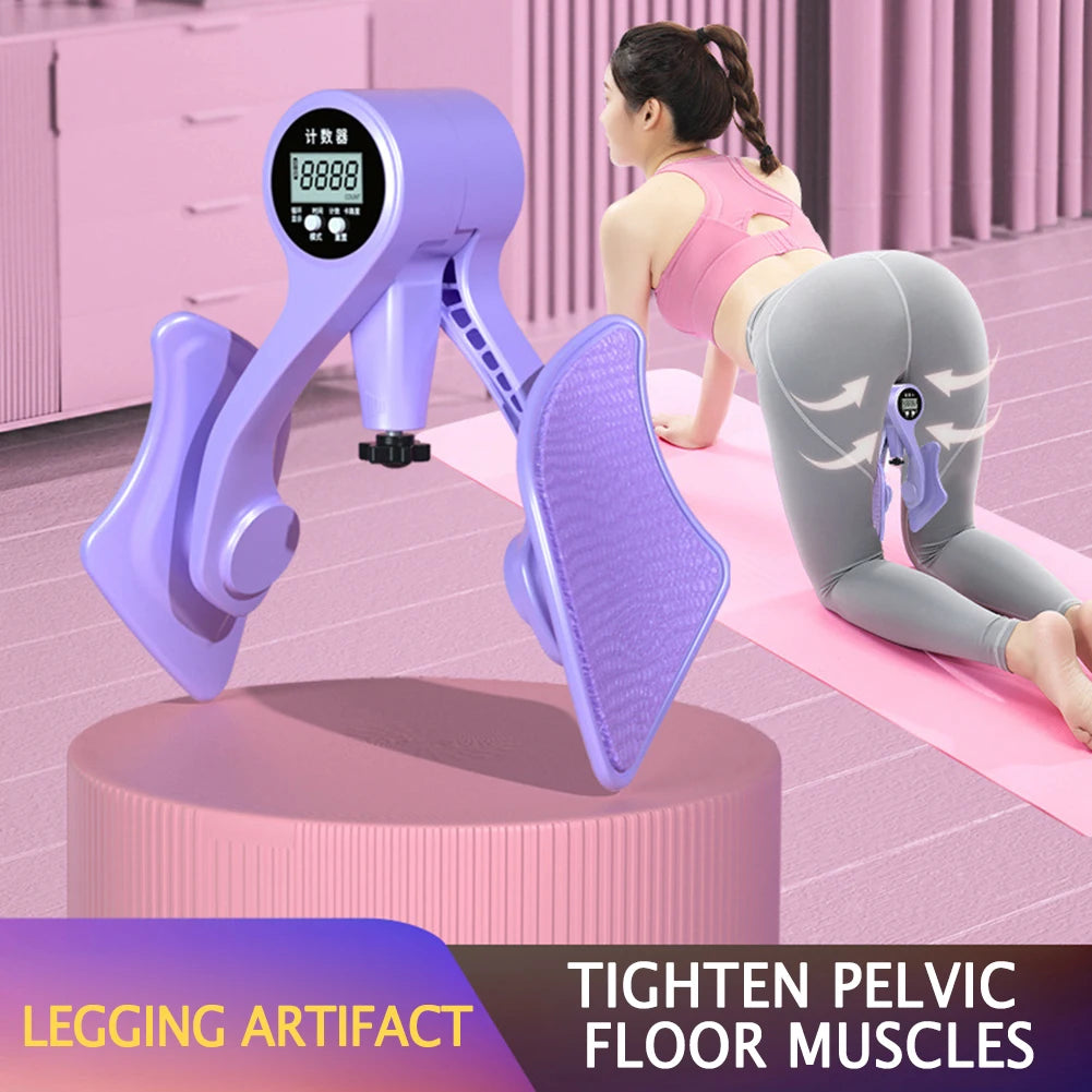 Fitness Equipment for Lower Body - Yoga Leg Trainer with Digital Inner Thigh Exerciser & Pelvic Floor Muscle Trainer for Men & Women - Ideal Gift for all