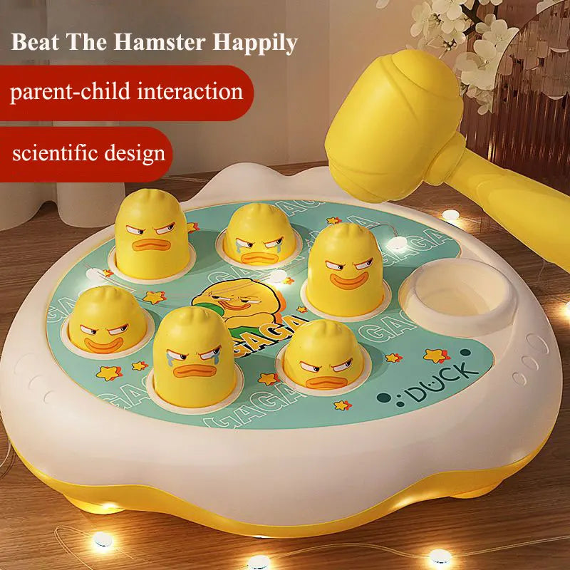Fun & Learn Toy For Toddler, Baby Boy/Girl - Montessori Learning Game With Duck/Frog/Pig Toy With Hammer, Educational Puzzle Gift - Perfect gift for Kids