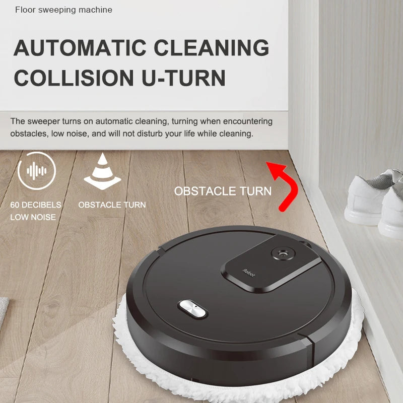 Smart Robot Vacuum Cleaner Sweeping & Mop with Humidifying Spray - Rechargeable Robot Home Appliance, Pet Friendly - Perfect Gift for Your Sweet Home, Family & Friends