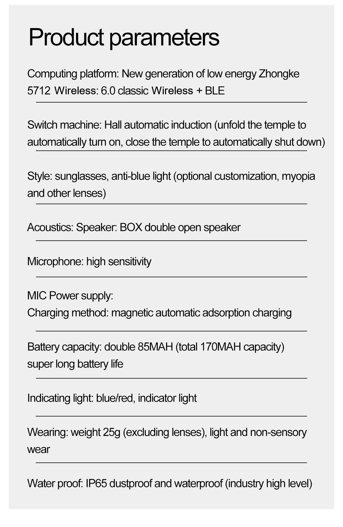 LIGE Intelligent Translation Smart Bluetooth Glasses - Wireless Calling Sunglasses with Mic, Touch Control & Voice Assistant - Perfect Gift for All