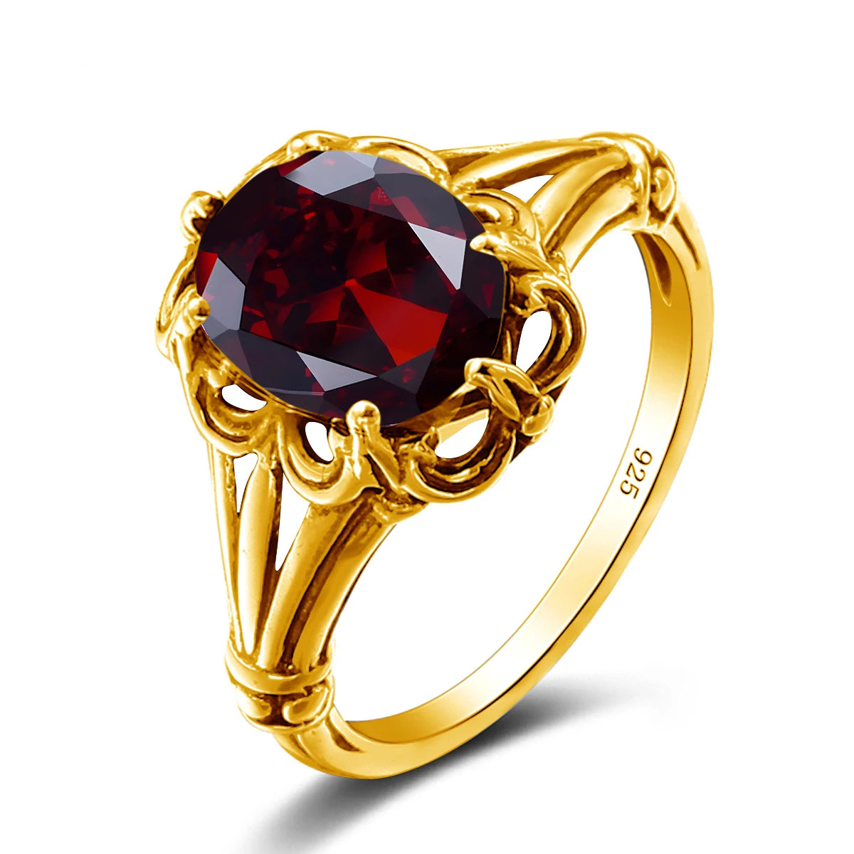 Handmade Mystic Topaz Gemstones Gold Ring – High Quality, 8*10mm Oval Stone Women’s Trending Jewelry For Birthday, Party, Daily Wear - Elegant gift for Her