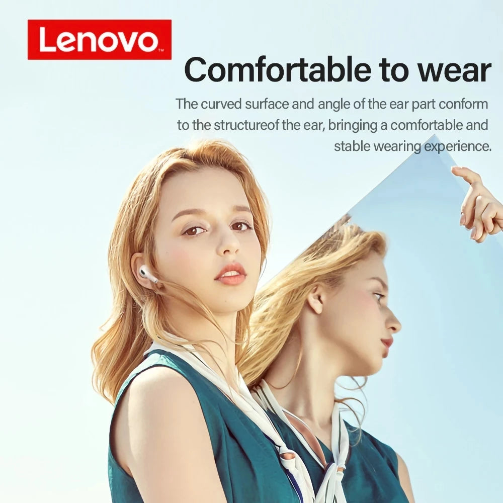 Original Lenovo LP40 Wireless Bluetooth Earbuds | TWS Stereo Earphones with Touch Control, Long Battery Life & Noise Reduction | Ideal Gift