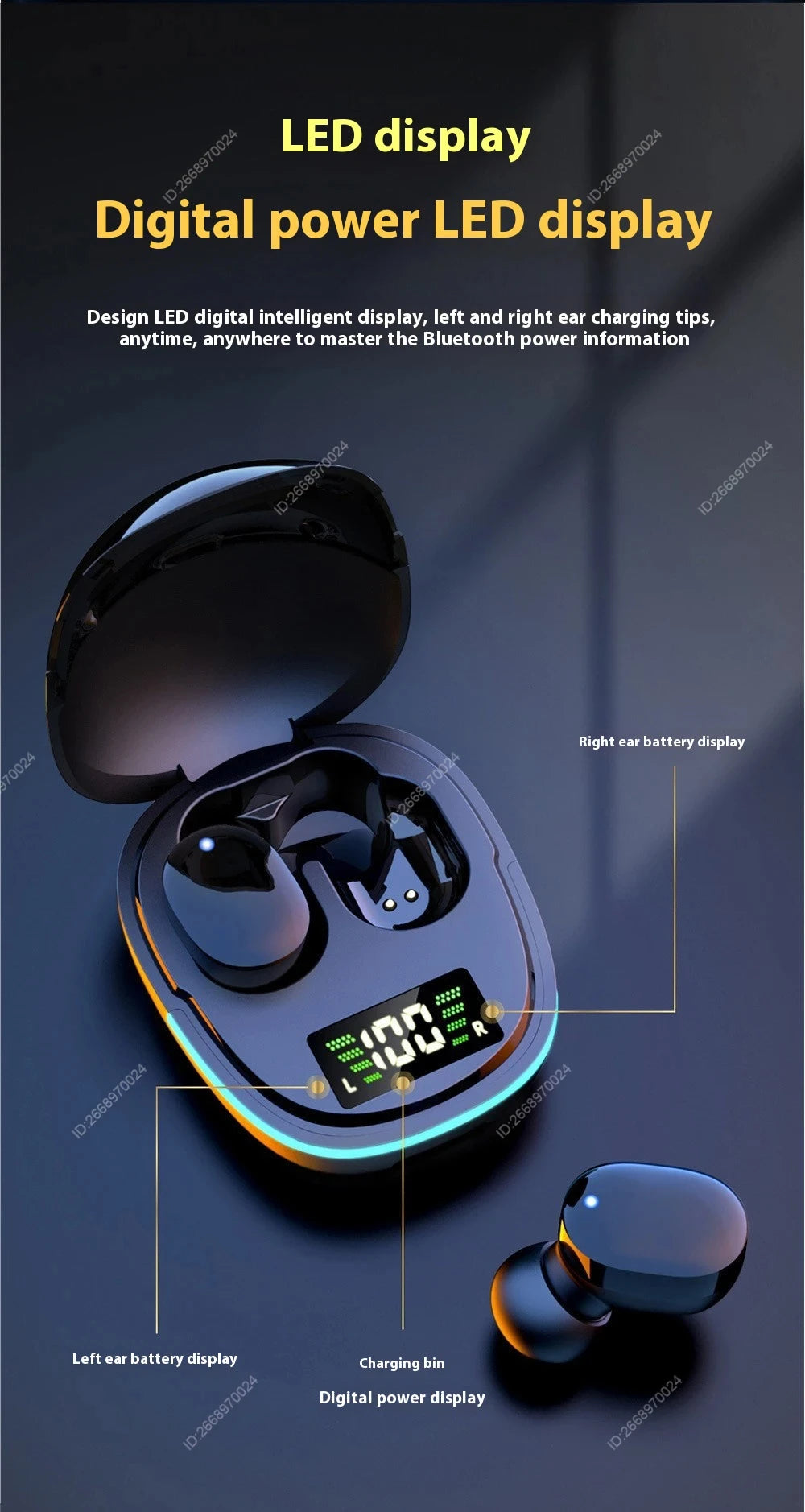 Xiaomi G9S Wireless TWS Earbuds – In-Ear Gaming Earphones With Mic & Touch Control, HiFi Stereo, Waterproof Sport Headset - Elegant Gift