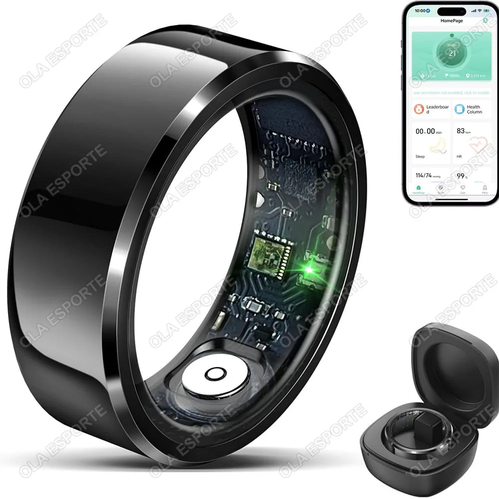 Xiaomi Unisex Fitness Smart Ring – Blood Pressure & Heart Rate Tracker, Multi-Sport Mode, Waterproof Wearable - Perfect Gift