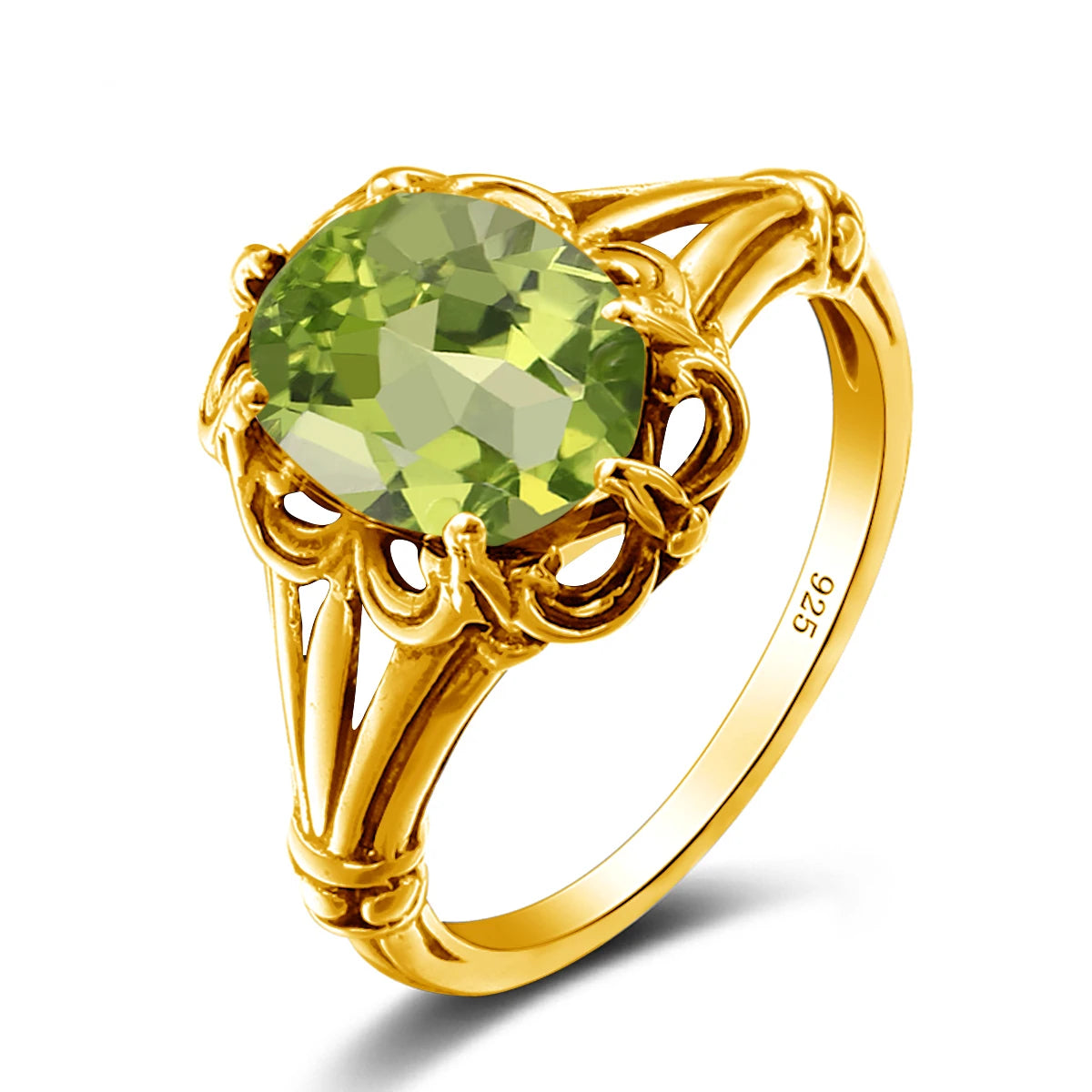 Handmade Mystic Topaz Gemstones Gold Ring – High Quality, 8*10mm Oval Stone Women’s Trending Jewelry For Birthday, Party, Daily Wear - Elegant gift for Her