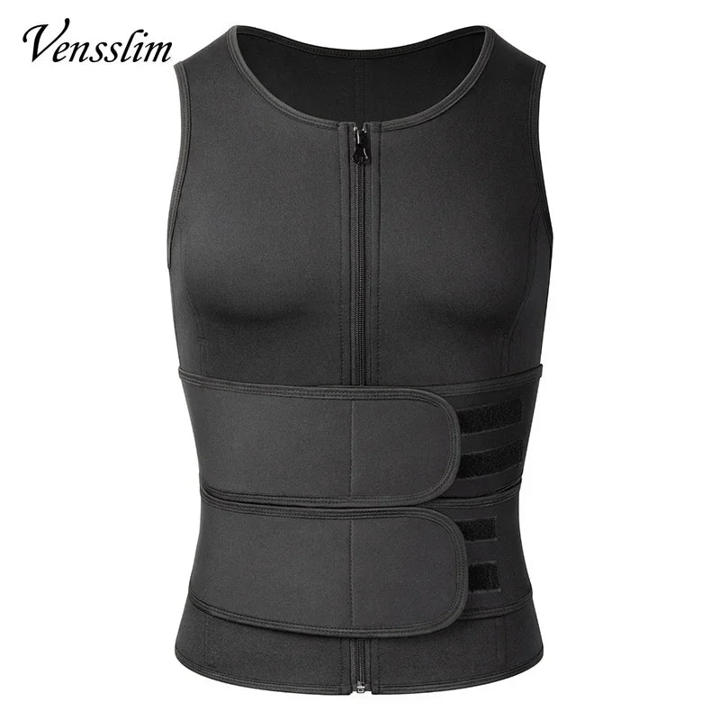 Slimming Sauna Shapewear Vest for Men – Compression Undershirt & Waist Trainer for Fitness & Body Sculpting, Fat Burner Workout Tops - Ideal Gift for Him