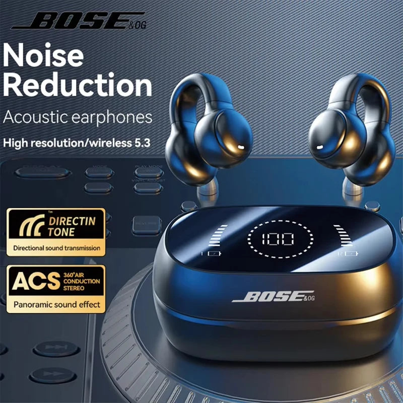 Bose Ultra Open Bluetooth Earbuds , X51 Wireless Bone Conduction Earphone With Mic – HiFi Stereo Bluetooth Sports Headphones for Gaming & Fitness - Elegant Gift for All