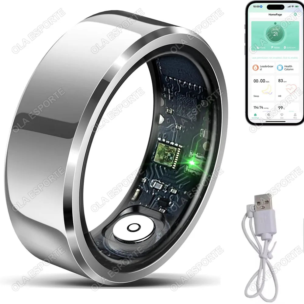 Xiaomi Unisex Fitness Smart Ring – Blood Pressure & Heart Rate Tracker, Multi-Sport Mode, Waterproof Wearable - Perfect Gift