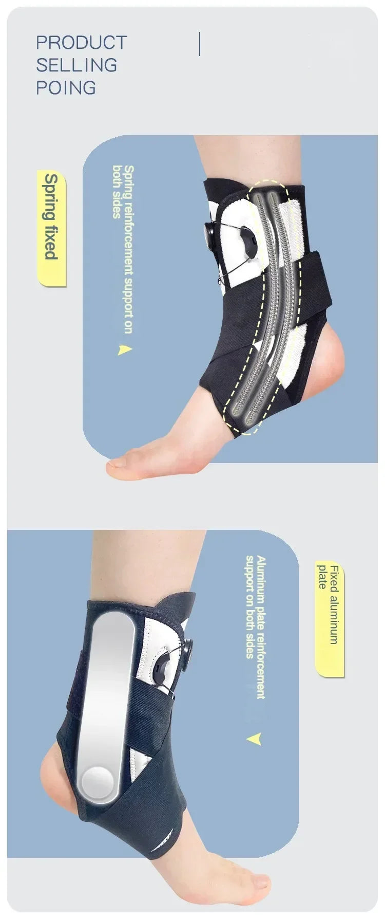 Adjustable Ankle Support Brace – Sports Safety Bandage for Sprain, Ligament Strain & Injury Recovery - Ideal Gift for Loved Ones