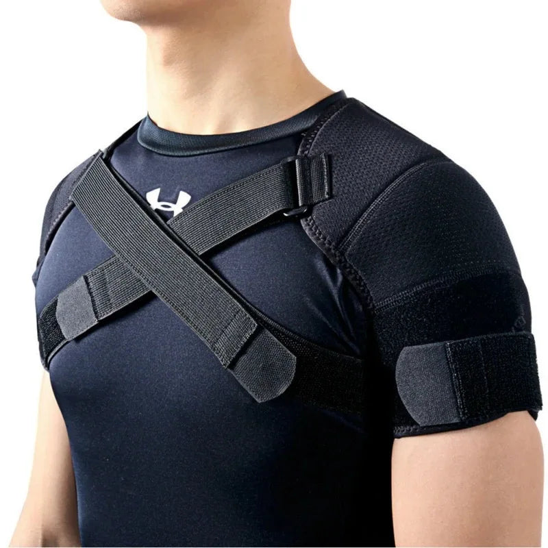 Adjustable Double Shoulder Support Brace – Compression Strap for Pain Relief & Posture Correction - Ideal Gift for Loved Ones