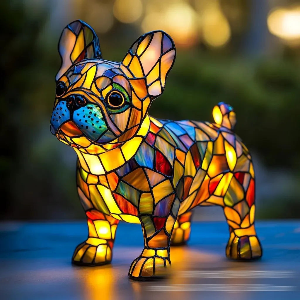Creative Resin Animal Night Lamp – USB LED Light for Desk or Bedroom Decor, Mermaid, Wolf, Owl, Cat, Dragon Series - Perfect for Housewarming Gift