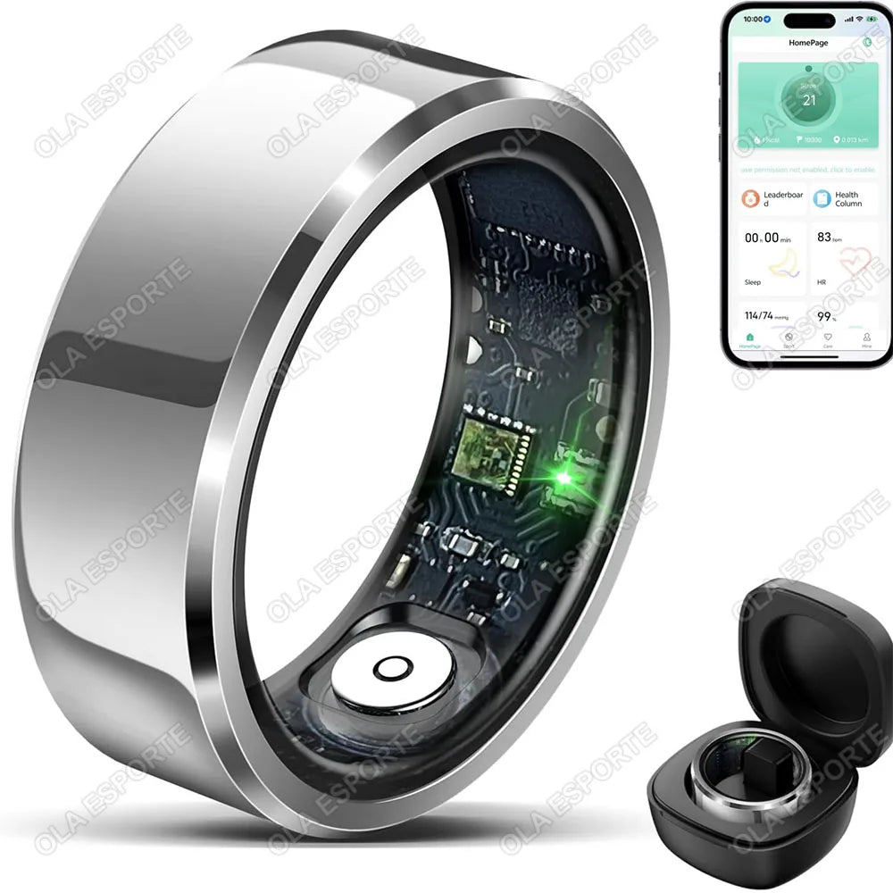 Xiaomi Unisex Fitness Smart Ring – Blood Pressure & Heart Rate Tracker, Multi-Sport Mode, Waterproof Wearable - Perfect Gift