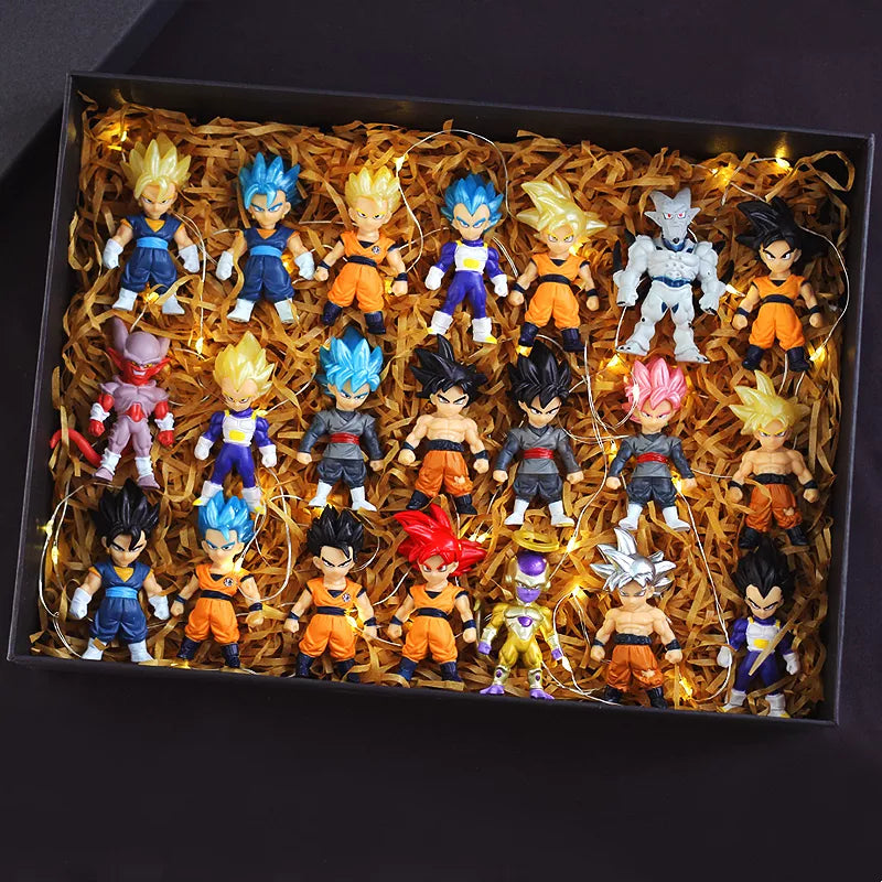 Dragon Ball Z Super Saiyan Action Figurine Model Toy Set for Children - Anime Figure Son Gohan Vegeta Broly Piccolo Majin Buu Set - Gift for Kids