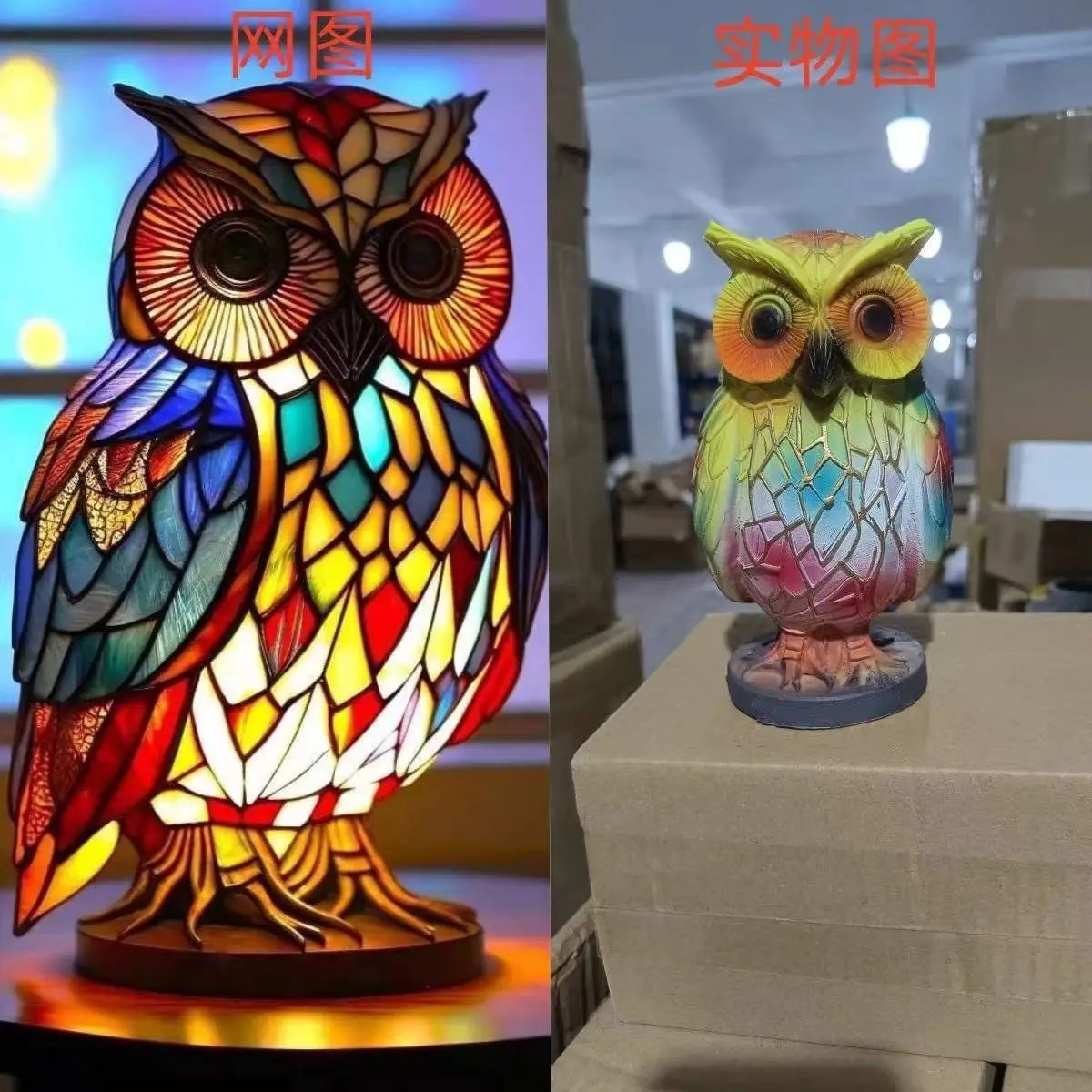 Creative Resin Animal Night Lamp – USB LED Light for Desk or Bedroom Decor, Mermaid, Wolf, Owl, Cat, Dragon Series - Perfect for Housewarming Gift