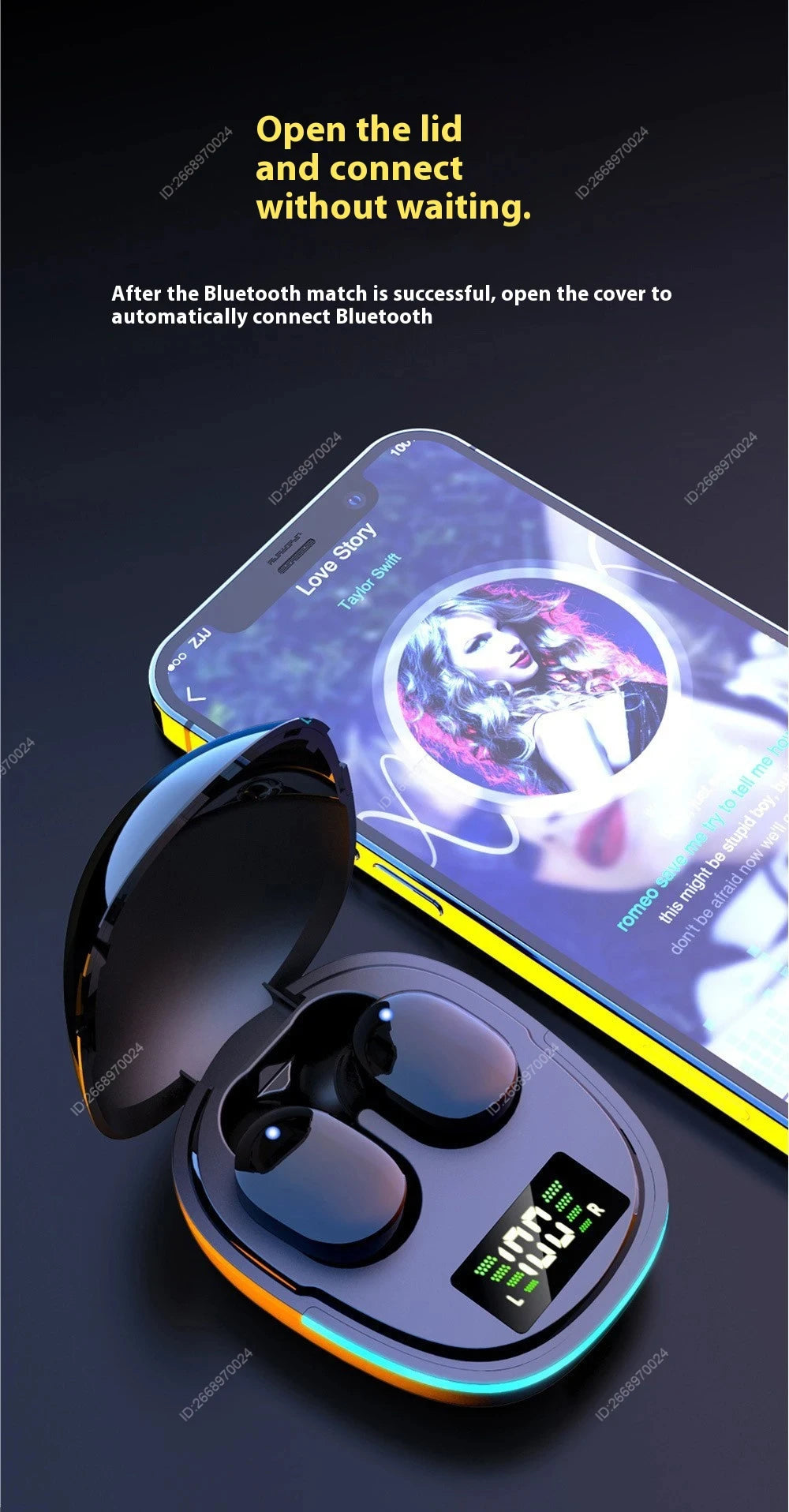 Xiaomi G9S Wireless TWS Earbuds – In-Ear Gaming Earphones With Mic & Touch Control, HiFi Stereo, Waterproof Sport Headset - Elegant Gift