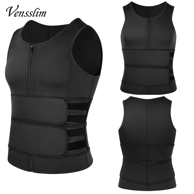 Slimming Sauna Shapewear Vest for Men – Compression Undershirt & Waist Trainer for Fitness & Body Sculpting, Fat Burner Workout Tops - Ideal Gift for Him