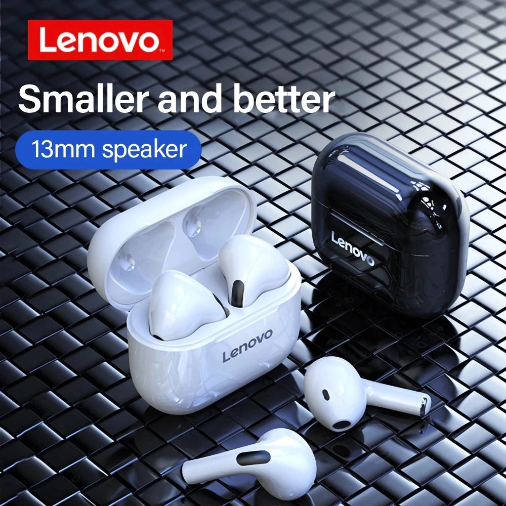 Original Lenovo LP40 Wireless Bluetooth Earbuds | TWS Stereo Earphones with Touch Control, Long Battery Life & Noise Reduction | Ideal Gift