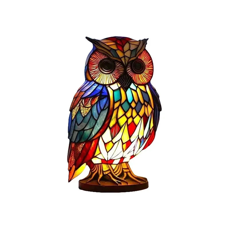 Creative Resin Animal Night Lamp – USB LED Light for Desk or Bedroom Decor, Mermaid, Wolf, Owl, Cat, Dragon Series - Perfect for Housewarming Gift