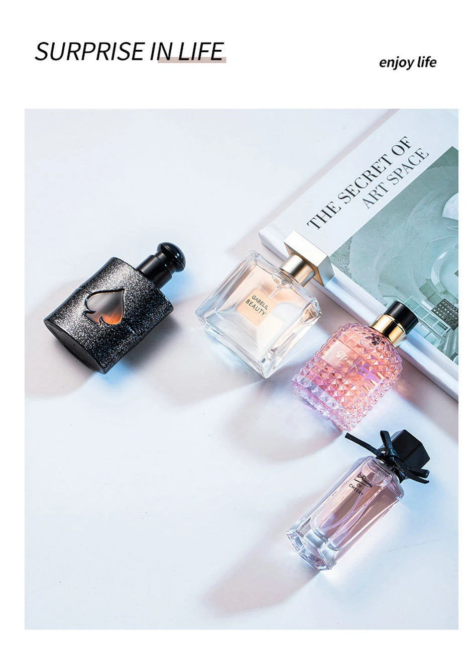 Floral Scent Perfume Gift Box for Women – 4PCS Set Pheromone Parfum Pour Femme 105ml Long-Lasting Spray Colognes