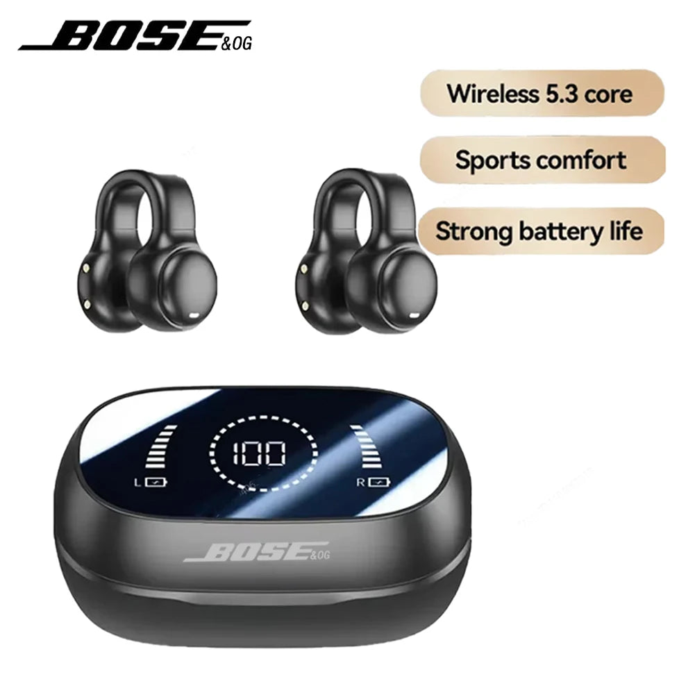 Bose Ultra Open Bluetooth Earbuds , X51 Wireless Bone Conduction Earphone With Mic – HiFi Stereo Bluetooth Sports Headphones for Gaming & Fitness - Elegant Gift for All