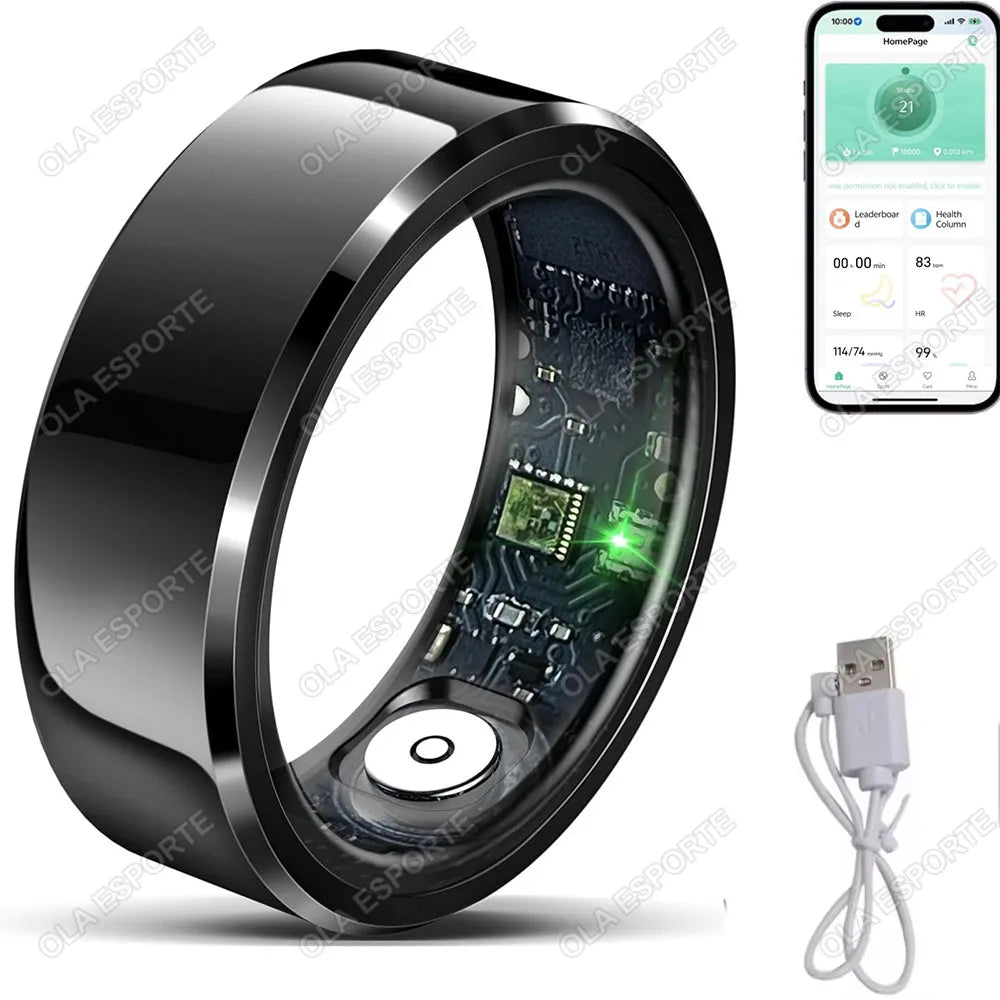 Xiaomi Unisex Fitness Smart Ring – Blood Pressure & Heart Rate Tracker, Multi-Sport Mode, Waterproof Wearable - Perfect Gift