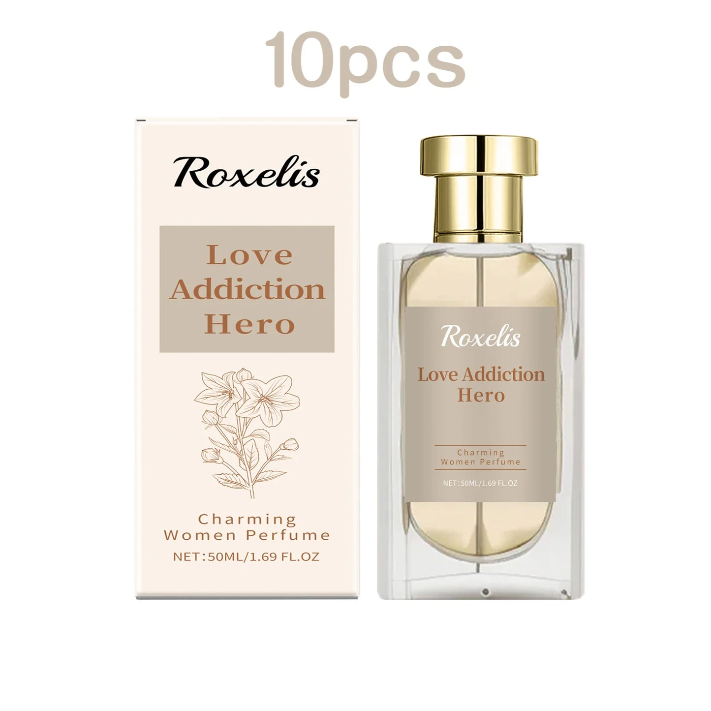 Charming Floral Scent Perfume for Women By Roxelis - Long-Lasting Body Mist, 50ml Natural Fresh Body Spray for Dating, Glamour, Everyday Allure - Perfect Gift For Her