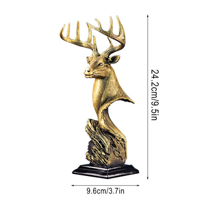 Rustic & Decorative  Deer Head Statue -Perfect Gift for Hunters and Outdoorsmen!