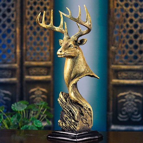 Rustic & Decorative  Deer Head Statue -Perfect Gift for Hunters and Outdoorsmen!