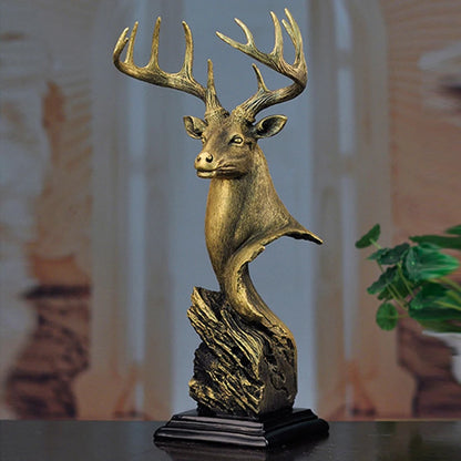 Rustic & Decorative  Deer Head Statue -Perfect Gift for Hunters and Outdoorsmen!