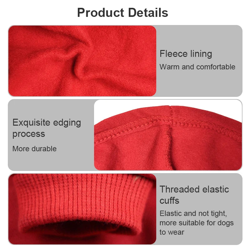 Soft Fleece Clothing for Pet Dogs Chihuahua French Bulldog Labrador Dogs Warm Sweatshirt Pet Costume Jacket