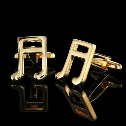 Premium 18K Gold Plated Cufflinks - French Style for Men - Summer Collection