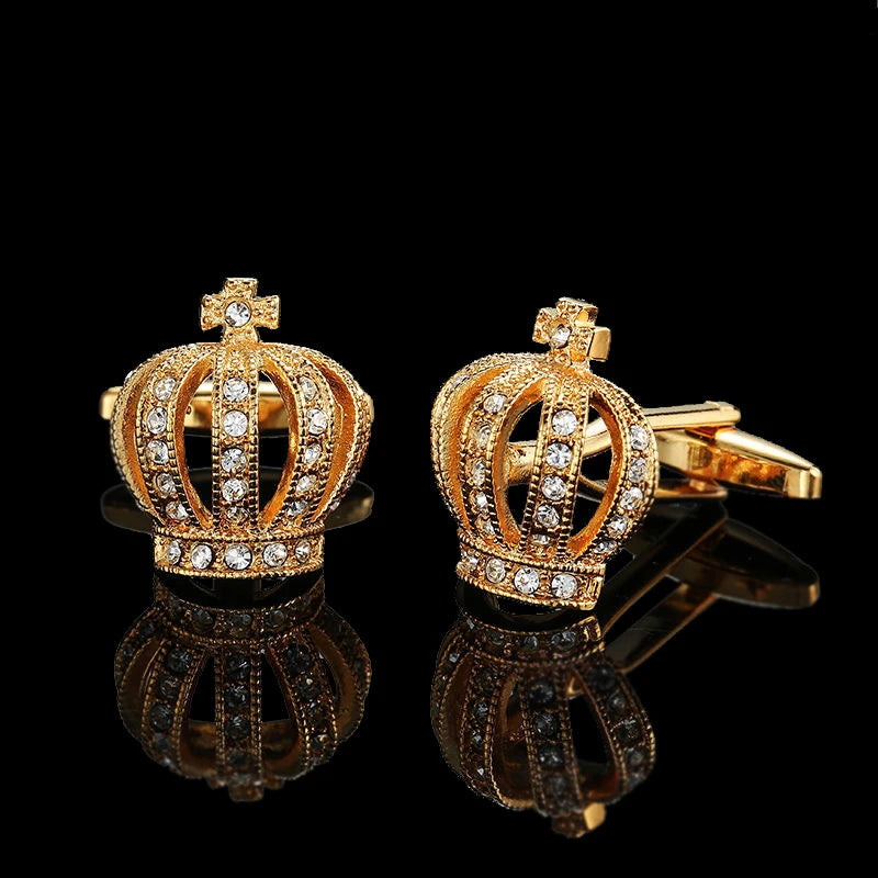 Premium 18K Gold Plated Cufflinks - French Style for Men - Summer Collection