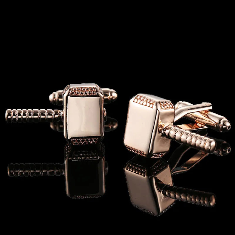 Premium 18K Gold Plated Cufflinks - French Style for Men - Summer Collection