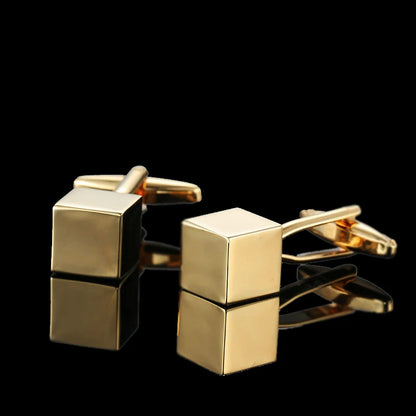 Premium 18K Gold Plated Cufflinks - French Style for Men - Summer Collection