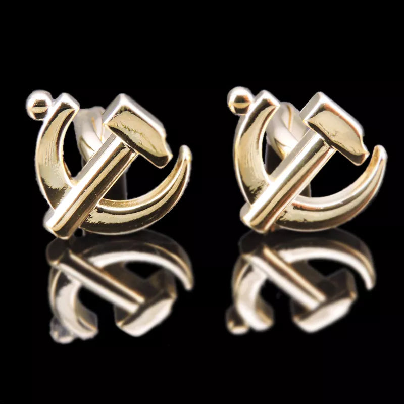 Premium 18K Gold Plated Cufflinks - French Style for Men - Summer Collection