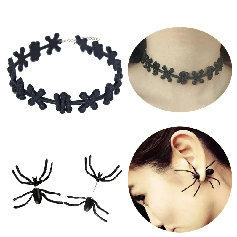 Spooky Halloween Blood Drip Necklace – Fake Vampire Blood Choker for Horror Costume & Party Accessories