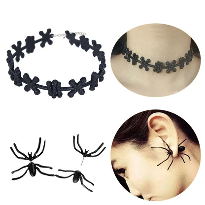 Spooky Halloween Blood Drip Necklace – Fake Vampire Blood Choker for Horror Costume & Party Accessories