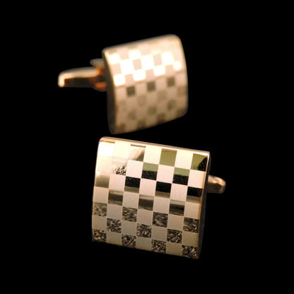 Premium 18K Gold Plated Cufflinks - French Style for Men - Summer Collection