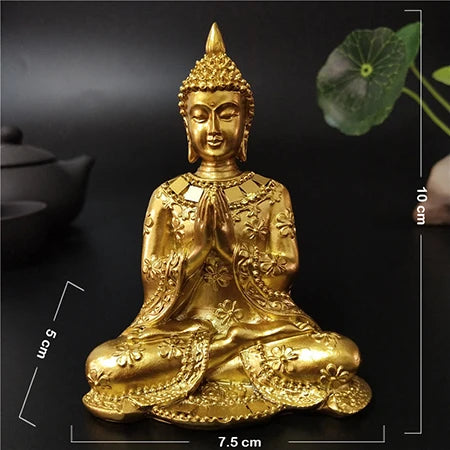 Resin Buddha Statue  for Home & Garden Decoration - Perfect Gift for Meditation & Ornamentation