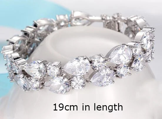Elegant Multicolor Mona Lisa Inspired Cubic Zirconia Bracelet – Luxury Women’s Wedding Jewelry, Daily Wear Bangles - Perfect Gift for Her