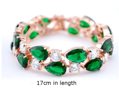 Elegant Multicolor Mona Lisa Inspired Cubic Zirconia Bracelet – Luxury Women’s Wedding Jewelry, Daily Wear Bangles - Perfect Gift for Her